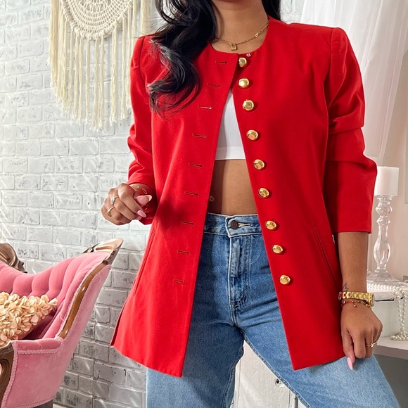 Vintage Morgan Miller red blazer - Picture 1 of 9
